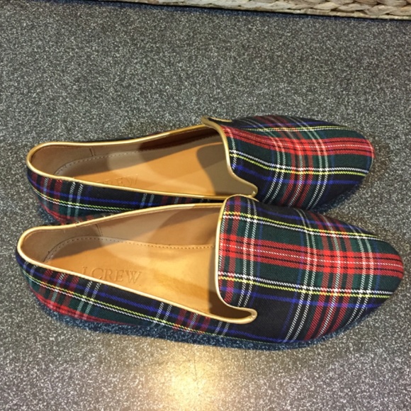 J. Crew Plaid Flats in Red, Green, and Blue - Picture 11 of 13